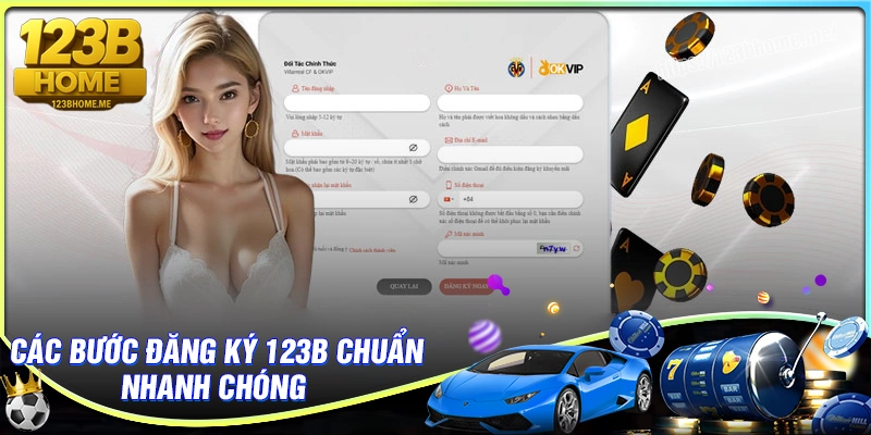 Hướng dẫn các bước đăng ký 123B nhanh chóng